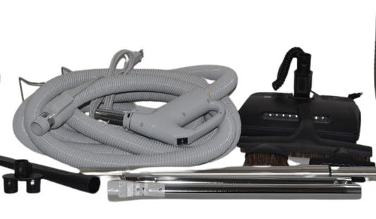 CENTRAL VAC KIT,T5 POWER NOZZLE,35FT HOSE W/PIG.