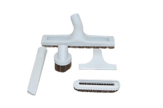 ATTACHMENT KIT,GRAY,5 PIECE,FLOOR BRUSH, CREVICE,DUST BRUSH,FURN W/SLIDE ON BRUSH