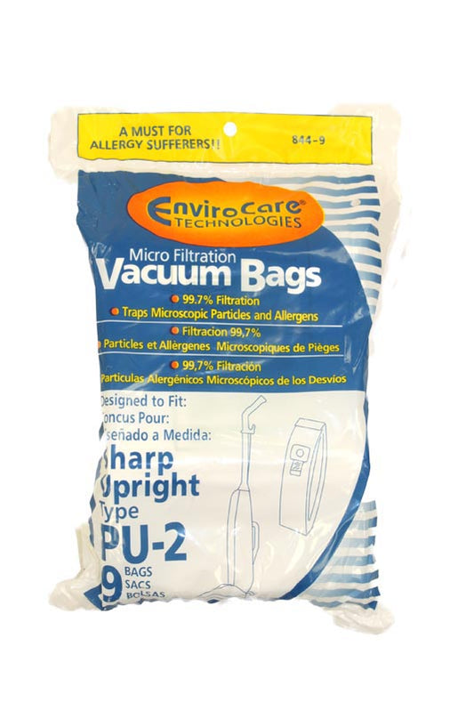 Sharp PU-2 Microfiltration Vacuum Bags - 27 Bags