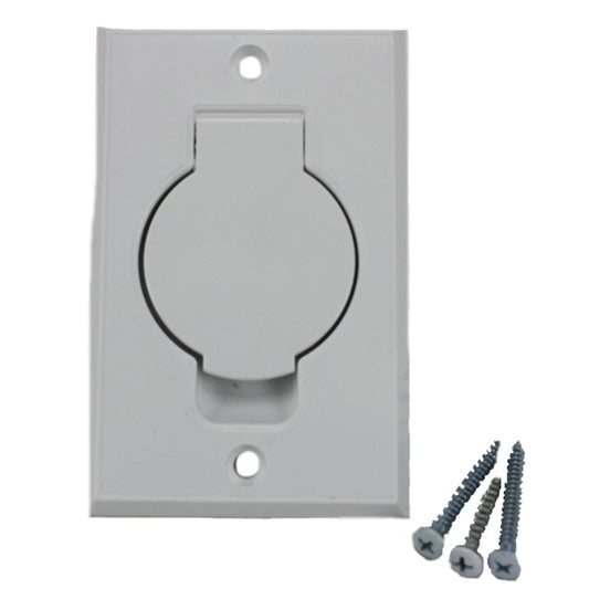 Built-In: BI-9246-1 Inlet Valve, White W/Round Door Smooth Finish